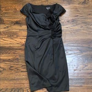 Gathered Little Black Dress